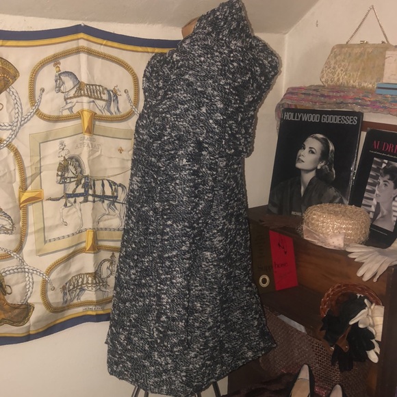 Vintage- Excelled - tweed  coat - vintage 40’s style - size large, big collar - Picture 5 of 11